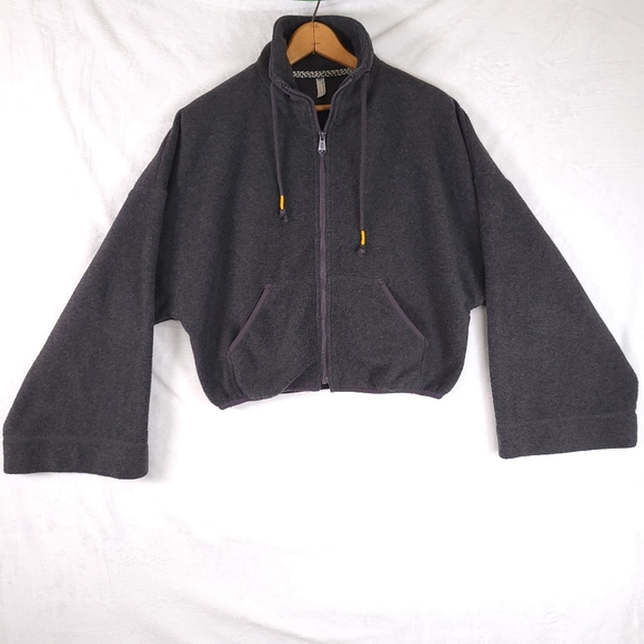 Free People FP Movement Climb High Fleece Jacket XS Gray - Picture 1 of 9